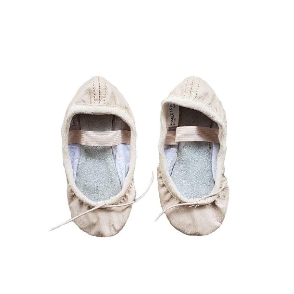 Angelo Luzio Toddler Leather Pink Ballet Flat 201C Sz 8